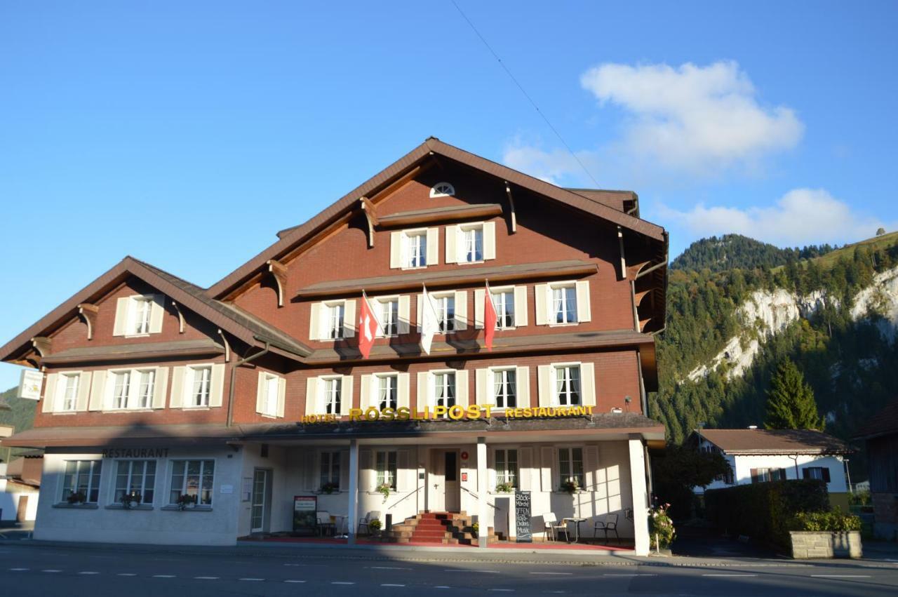 Hotel Garni Rosslipost Unteriberg Eksteriør bilde